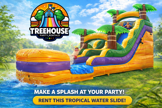 16' Tropical Yellow Waterslide