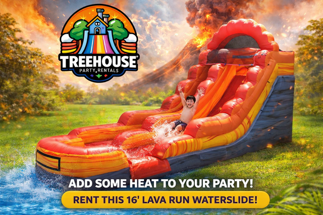 12' Fire Marble Waterslide