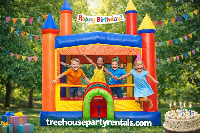 Rainbow Bounce House