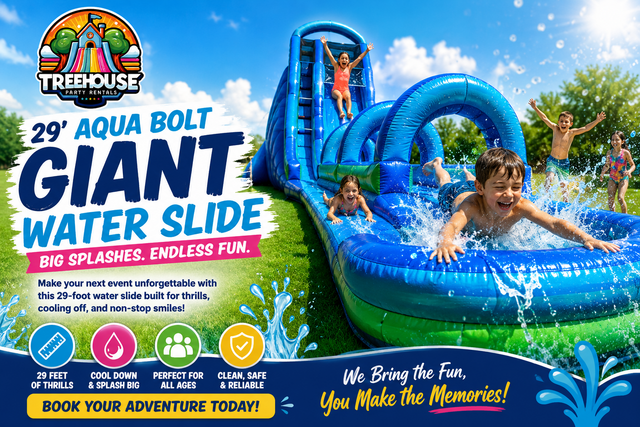 29' Aqua Bolt Giant Waterslide