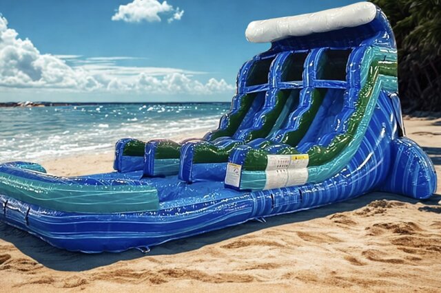 Trop Wave 16ft Dual Lane Water Slide 