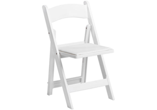 White Resin Garden Wedding Chair