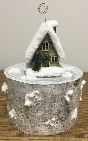 Seasonal Centerpieces (Christmas/Snow Covered House)