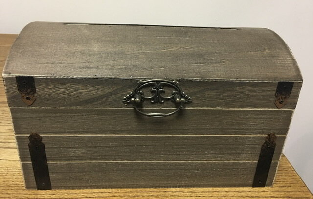 Brown Wooden Card Box