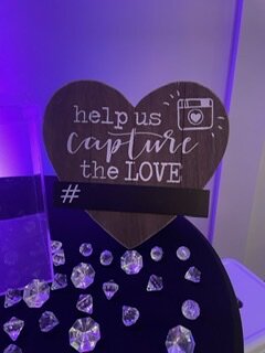 Heart Photo Hashtag Sign