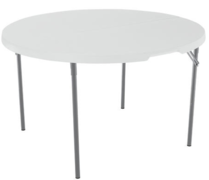 60" Round Plastic or Wood Table