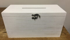 White Wooden Card Box