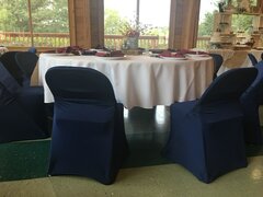 Navy Blue Chair Covers