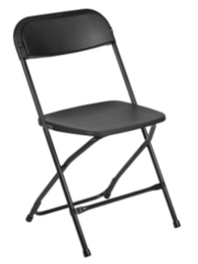 folding chair (Black )
