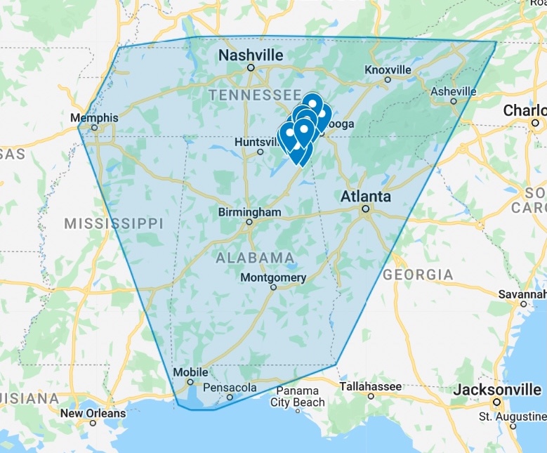 TriState Delivery Zone Delivery Area