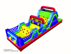 Wacky Jr. Obstacle Course With Dry Slide