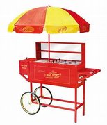 Hot Dog Cart with Umbrella