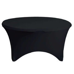 Round Black Table linen 60" Spandex