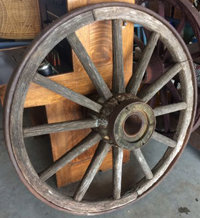 Antique Wagon Wheels Western Decor