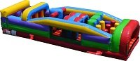 30 foot Obstacle Course Part 1 of 2 Starting at. . .  - Inflatables must be supervised by a responsible adult at all times during use