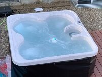 Molded Acrylic 2 Circuit Plug & Play Hot Tub 4 Person, We compare in capacity to our Rotospas