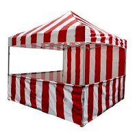 Dress Up Your Event with Carnival Booths.
 Must be anchored, when used outdoors.
10' x10' 
Starting at . . .