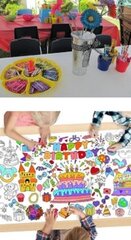 Coloring Table C/W
Kids Table, 4 Chairs
Coloring Sheets,& Crayons