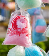 Pre Made Cotton Candy FULL SIZE. Printed Bag, Cone is an  additional option. Price is per, Minimums Apply