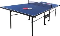 Junior Sized 3.8' x 6.8'  This table is designed for Kids. Often called a Space Saver.
An Actual FULL Sized Ping Pong Table Is better for Teen & Adults.  Starting at. . . 
