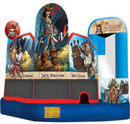 Pirates of the Caribbean 5 in 1 RESIDENTIAL - Inflatables must be supervised by a responsible adult at all times during use