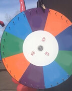 Large Free Standing Prize Wheel Game Wheel, Rainbow Coloured Starting at $ 85.00