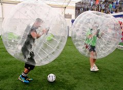  6 Bumper Balls for Soccer for 1 hour - Inflatables must be supervised by a responsible adult at all times during use