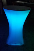  LED Cocktail Table with spandex