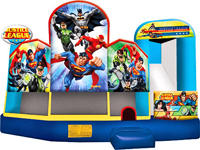 Justice League 5 in 1 Bouncy Combo NON RESIDENTIAL - Inflatables must be supervised by a responsible adult at all times during use