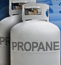 Propane Tank for Heater.
