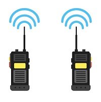 A set of 4 walkie talkies 