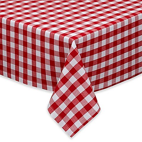Table Cloth Red and White checkered