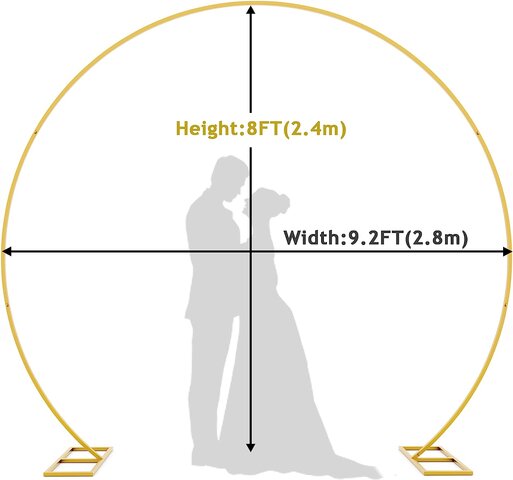 Gold Circle Wedding Arch