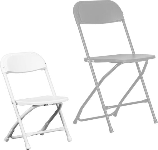 White Kids Folding Chair