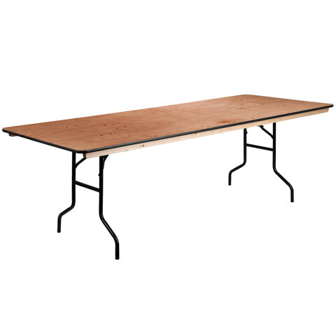 Banquet wood table 8'ft