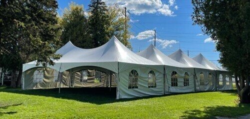 40' x 80' high peak frame tent