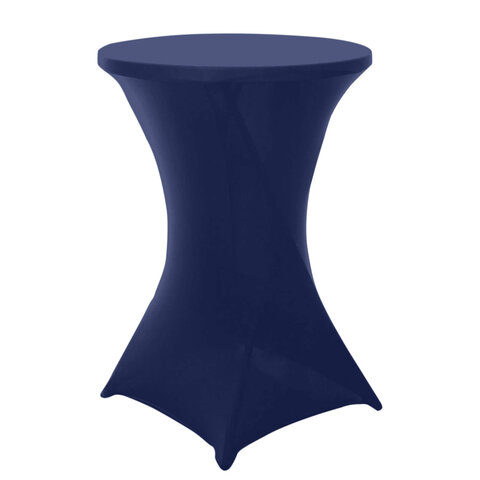 Navy Blue Cocktail Spandex Table Cover 30