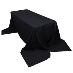 Polyester Rectangular Tablecloth Black 90