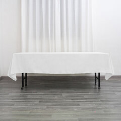 Polyester Rectangular Tablecloth White 60