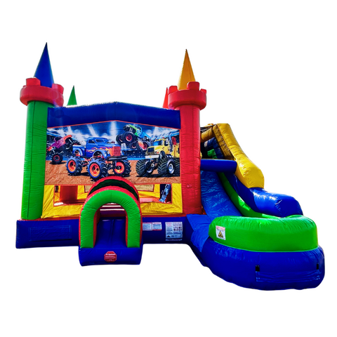 Monster Truck Castle Side Slide Combo