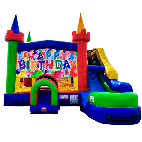 Happy Birthday Castle Side Slide Combo