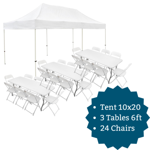 Tent, Tables & Chairs (Celebration)