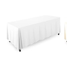 White Linen Banquet Tablecloth