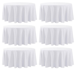 Round Linen Tablecloth