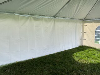 Tent Side Walls with Solid Walls