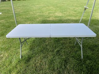 6' Rectangle Folding Table - White