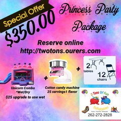 $350 Princess Party Package