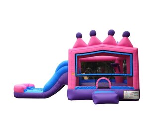 Princess Bounce House with Slide (Dry)