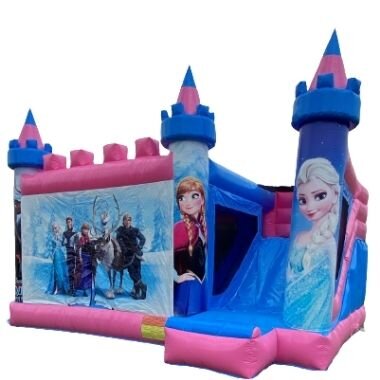 Frozen Princess Bounce House Castle with Slide