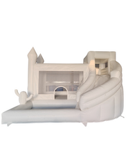 White Bounce House Combo